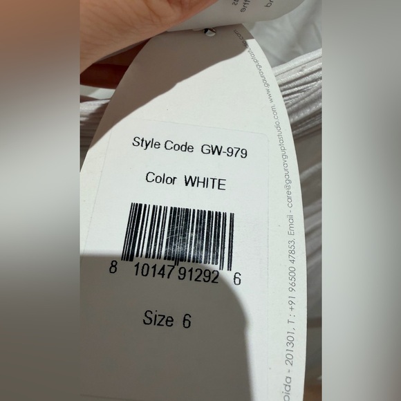 NWT Gaurav Gupta Toga Draped Gown in White - Picture 8 of 10